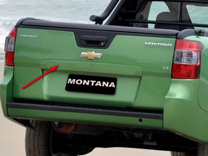 Chevrolet Nova Montana 2011 Moldura Tapa Trasera Faro Matr. Montana 11/ - Imagen 1