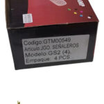 Jgo De 4 Señaleros Moto Titan/gs2 Negro C/plast Transp. T549