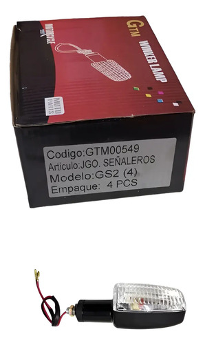 D_625847-MLU93980551099_102025-O.jpg Jgo De 4 Señaleros Moto Titan/gs2 Negro C/plast Transp. T549 - Imagen 1