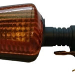 Señalero De Moto Mini Negro C/acrilico Amarillo C/u Gtm00276