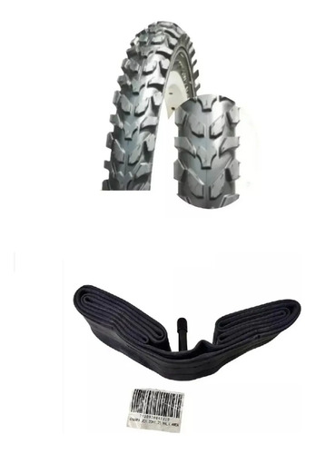 D_691872-MLU74816548636_032024-O.jpg Cubierta + Camara De Valvula Gruesa Para Bicicleta Rodado 20 - Imagen 1