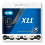 Cadena Kmc X11 1/2 X 11/128 X 118. 11 Vels. Taiwan Negro Y Plata - Imagen 5