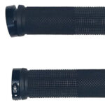 Par De Puños P/bicicleta Silicona Negro C/bloqueo Bag00