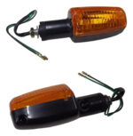 Jgo De 4 Señaleros Moto Titan/gs2 Negro C/plast Amarillo 549 - Imagen 2