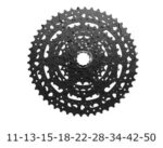 Cassette Sunrace 11-50d M983 De 9 Velocidades Black - Imagen 3