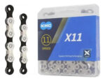 Cadena Kmc X11 1/2 X 11/128 X 118. 11 Vels. Taiwan Negro Y Plata - Imagen 6