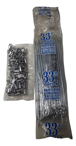 D_905056-MLU94073973199_102025-O.jpg Rayos Marca 33, 145 X 2 Mm, Por Gruesa (144uds) P/ Bici. - Imagen 1