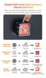 Combo Luces Lelumia Smart Eye. Delantera Y Trasera. P/ Bici - Imagen 6