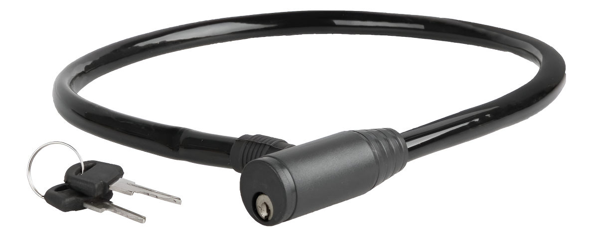 D_688805-MLU94062880247_102025-F.jpg Cadena Seguridad Con Llave 60 Cm X 6mm. Negra M230086 - Imagen 1