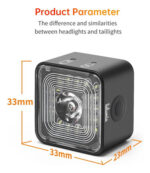Combo Luces Lelumia Smart Eye. Delantera Y Trasera. P/ Bici - Imagen 3