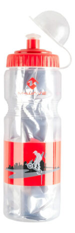 Caramañola Plástico M-wave Térmica 400cc Transp/rojo M340343 - Imagen 3