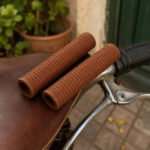Puños Para Bicicleta Marron Vintage 125mm