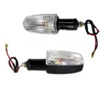 Jgo De 4 Señaleros Moto Titan/gs2 Negro C/plast Transp. T549 - Imagen 3