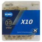 Cadena Kmc X10 1/2 X 11/128 X 116. 10 Vel, Dorada. Taiwan
