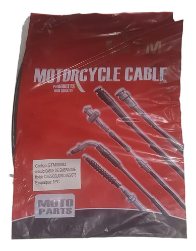 D_799016-MLU86340029046_062025-O.jpg Cable De Embrague Cg/classic/classic Ii/gs/gts. Moto 00082 - Imagen 1