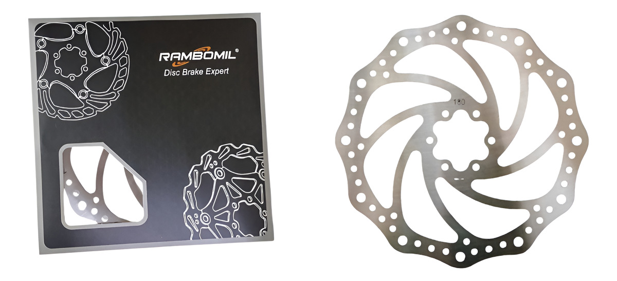 D_821866-MLU94133186657_102025-F.jpg Disco De Freno De Bicicleta 180mm C/6 Tornillos M360606 - Imagen 1