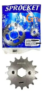 Piñon Moto Nxr/bros/titan/vince 16 Dts. Gtm00895 - Imagen 2