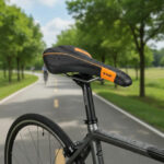 Asiento Tkx Mtb 280 * 145 Mm Negro/naranja 315 Gr. Cód:d-301 - Imagen 4