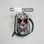Farol Trasero Moto Calavera Custom/chopper/ Café Racer - Imagen 6