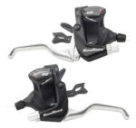 Par De Shifter Sunrace M406 3x8 Velocidades, Con Levas. Bici - Imagen 2