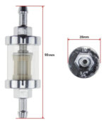Filtro Nafta De Vidrio Universal Desarmable. Para Moto - Imagen 4