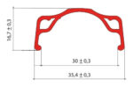 Llanta Aluminio Strong, Reforzada, Rod 20, 36 Ag. Bici. V767 - Imagen 5