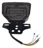 Farol Trasero Led Moto Tipo Racing Cg/sapucai/classic Rojo - Imagen 3
