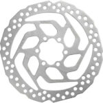 Disco De Freno De Bicicleta Shimano Rt 26 160mm 6 Tornillos Color Plateado Silver