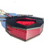Farol Trasero Led C/porta Matrícula Metal- P/moto Gtm00723