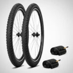 Combo 2 Cubiertas Dsh 26x2 Semislick + 2 Camaras V. Gruesa