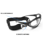 Lentes antiparras ahumados gris para motociclistas - Imagen 5