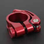 Cierre De Asiento P/bici Rápido Aluminio 31,8mm Rojo Bcierre - Imagen 2
