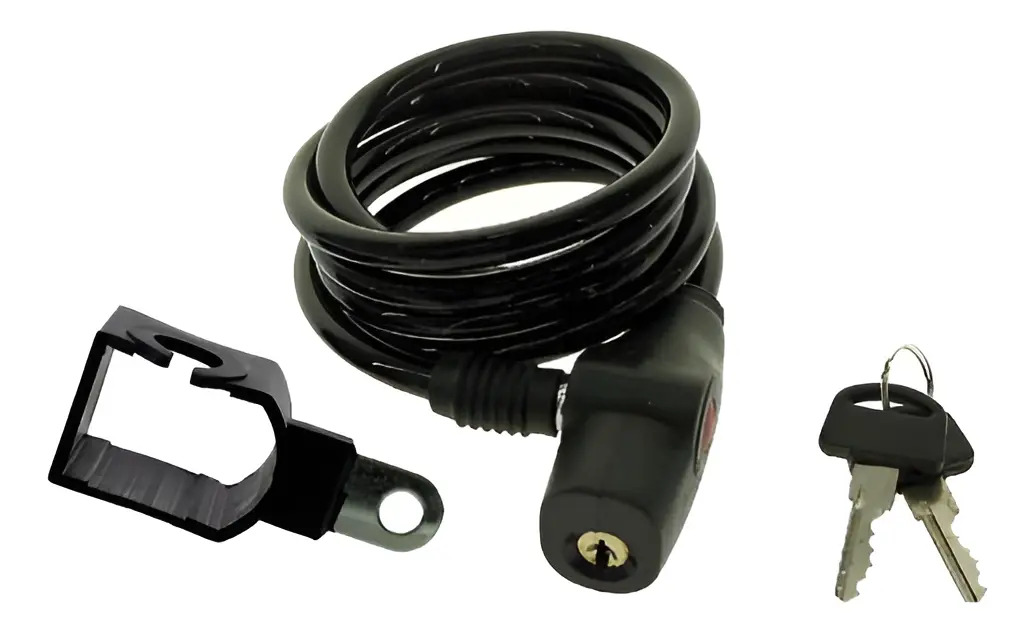D_620051-MLA93664980064_102025-F.jpg Candado Espiral Bicicleta M-wave Negro Modelo 233775 Antipalanca Black - Imagen 1