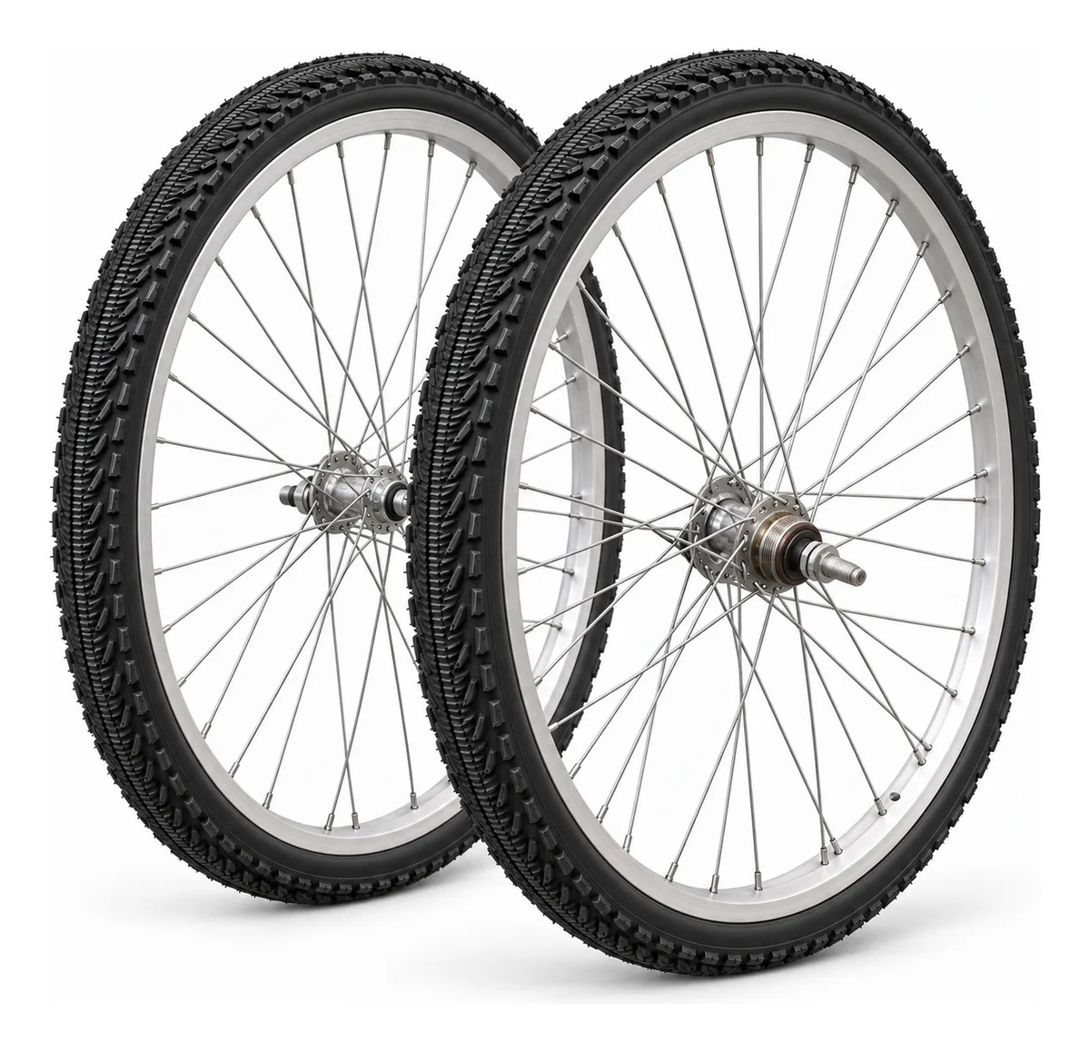 D_687562-MLU116603117476_092026-F.jpg Jgo Ruedas Alum. Rod. 26 Mtb + Cubiertas Dhs Slick + Cámaras - Imagen 1