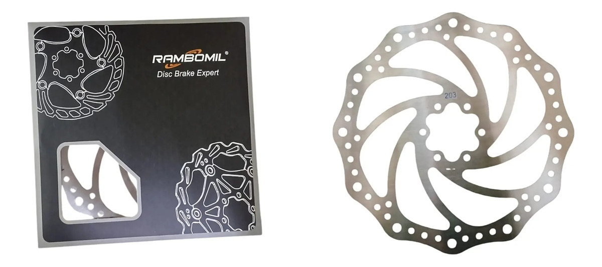 D_722024-MLU80417750320_112024-F.jpg Disco De Freno De Bicicleta 203mm C/6 Tornillos - 641 - Imagen 1