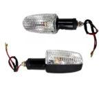Jgo De 4 Señaleros Moto Titan/gs2 Negro C/plast Transp. T549 - Imagen 3