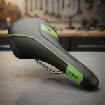 Asiento Tkx Mtb 280 * 145 Mm Negro/verde 315 Gr. Cód:d-3017