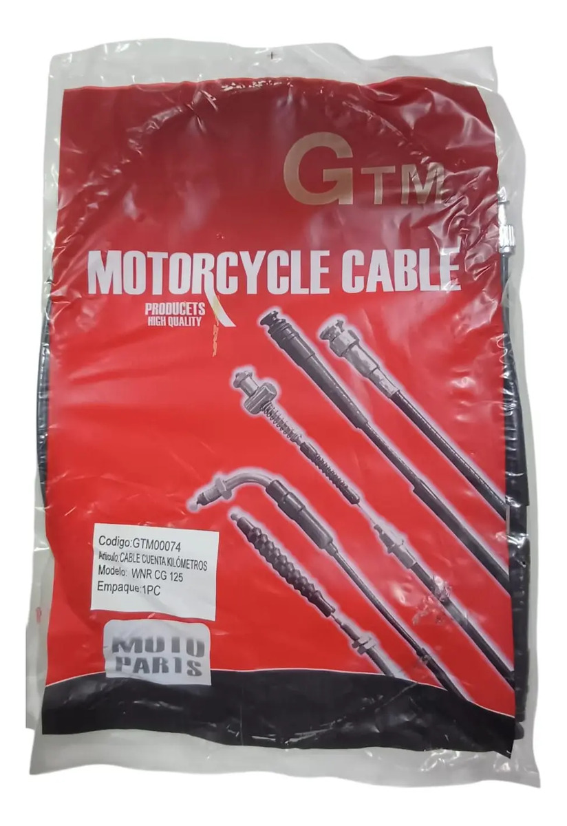 D_988085-MLU85973080375_062025-F.jpg Cable Cuenta Kilometros Wnr Cg 125. Moto 00074 - Imagen 1