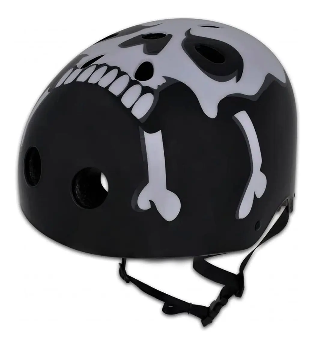 D_NQ_NP_2X_604743-MLC49556069982_042022-F-cascos-para-bicicletas-tipo-urbano-calavera-ciclismo-unisex-negro-estandar Casco Calavera para monopatín/skate/bmx - Imagen 1